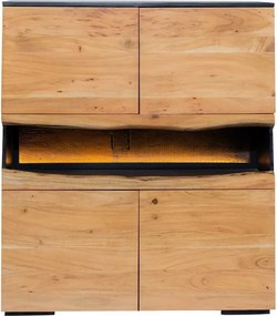 Bufet din lemn masiv GRAND ACACIA 120cm cu iluminat