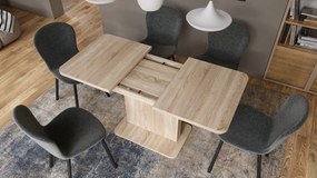 Mazzoni ASTON MINI-Z Stejar Sonoma - MĂSUȚĂ DE CAFEA MODERNĂ EXTENSIBILĂ REGLABILĂ PE ÎNĂLȚIME MASĂ TRANSFORMABILĂ