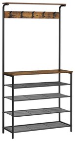 Cuier de podea NAVOR, maro/negru