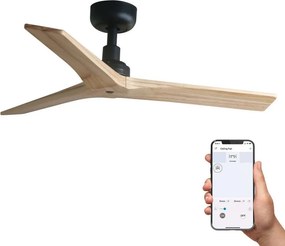 Ventilator smart sistem TUYA si telecomanda KLIM S 92,5cm, negru/ pin