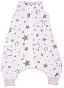 Sac de dormit cu picioare de vara din muselina 6-18 luni Kidizi Galaxy Grey, 0.5 tog