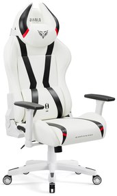 Scaun gaming Diablo X-Horn 2.0 Normal Size: alb-negru
