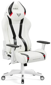 Scaun gaming Diablo X-Horn 2.0 Normal Size: alb-negru