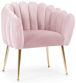 Scaun Lili roz/gold – H81 cm