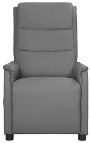 338953 vidaXL Fotoliu de masaj, gri, piele ecologică