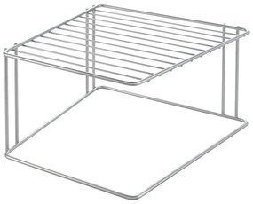 Raft suplimentar argintiu din oțel 25x25 cm Boxe – Metaltex