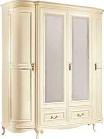 Dulap lemn masiv nuc Vanessa Crem /, 180 × 63 × 207 cm