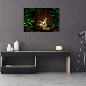 Tablou cu obiectele spa (90x60 cm)