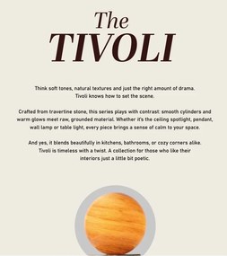 Lustra pendul din marmura Tivoli maro