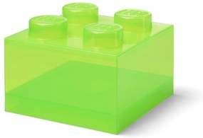Cutie de depozitare pentru copii verde din plastic 25x25x18 cm – LEGO®