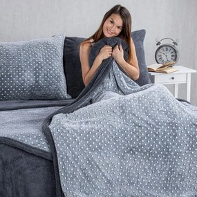 decoDoma Set cu blăniţă POLKA 3 buc