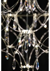 Lustră argintie LED ø 80 cm Efesos – Markslöjd