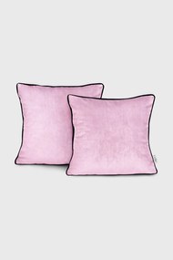 2PACK Față de pernă Velvet negru 45x45 cm