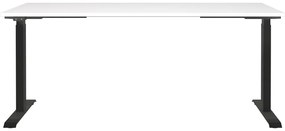 Birou cu blat alb cu înălțime ajustabilă electric 80x180 cm Jet – Germania