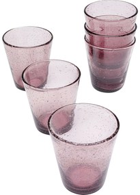 Pahare set Bubble Mauve (6 piese)