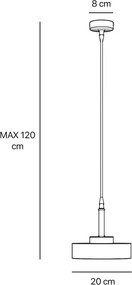 Lustra, Pendul din alama Elegant Design 20cm