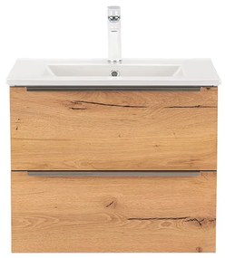 Dulap inferior Vario Trim 60 cu lavoar, stejar alb