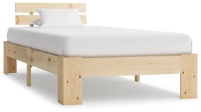 283161 vidaXL Cadru de pat, 100 x 200 cm, lemn masiv de pin