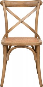 Scaun Thonet din lemn masiv si sezut din ratan