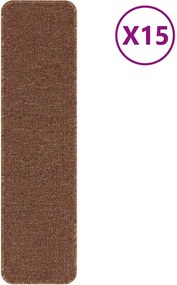 vidaXL Tălpici Antiderapante pentru Trepte 15 pcs Galben 75 x 20 cm PP