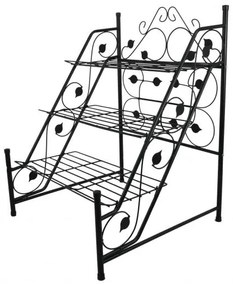 ShopJK SUPORT PENTRU FLORI 3 POLIȚE - METAL PERG-N9574