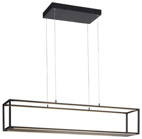 Lampă pendant de design neagră incluzând LED cu dimmer tactil - Jitske