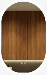 Oglindă Baie LED și Dezaburire Elit's Premium cu Senzor Touch, Lumina Rece, Caldă și Neutră, 50x100cm,Iluminare spate