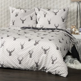 Lenjerie bumbac 4Home Reindeer, 220 x 200 cm, 2 buc. 70 x 90 cm, 220 x 200 cm, 2 buc. 70 x 90 cm