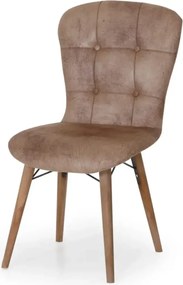 Scaun living tapitat gri Beluga Homs