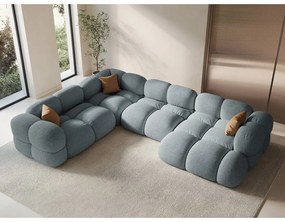 Colțar albastru deschis (cu colț pe partea stângă/în formă de "U") Loretto – Cosmopolitan Design