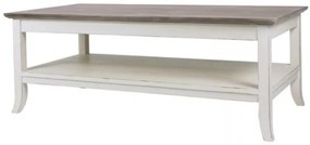 Masuta de cafea, alb, din lemn, L120 cm, Durieux