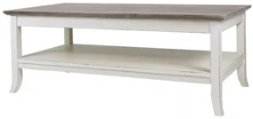 Masuta de cafea, alb, din lemn, L120 cm, Durieux