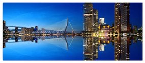 Tablou - Rotterdam nocturn (120x50 cm)