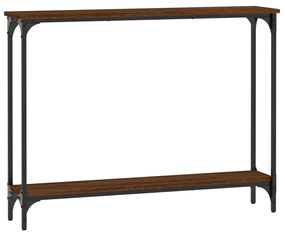 834019 vidaXL Măsuță consolă, stejar maro, 100x22,5x75 cm, lemn prelucrat