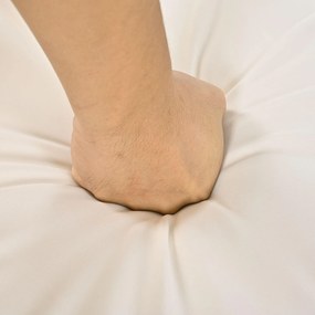 Set de masă pentru grădină, 7 piese, cu 6 fotolii și 1 masă, Frânghie împletită manual, Perne de șezut detașabile și lavabile, Bej