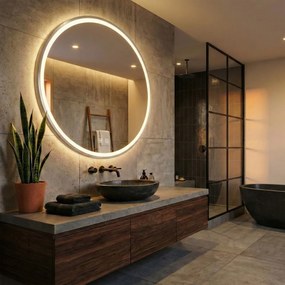 Oglindă LED 50cm MMJ BRUSH SILVER