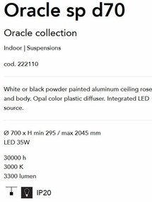 Lustra LED design modern ORACLE SP D70 NERO