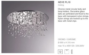 Plafonier modern diametru 80cm NEVE PL15 030784