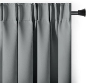 decoDoma Draperie groasă blackout RESTILO argint 140 x 245 cm 1 buc
