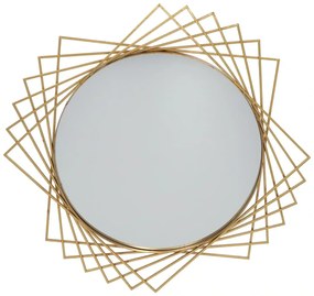 Oglinda geometrica Glam,auriu,  ⌀ 85 cm