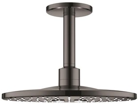 Palarie dus fix Grohe Rainshower 310 SmartActive, O31 cm cu brat, montaj pe tavan, antracit (hard graphite)