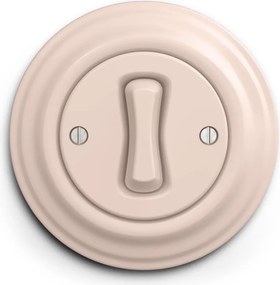 Kliklap - Întrerupător retro pentru scară cu ramă nr. 6, roz prăfuit