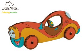 Masina - Puzzle 3D de colorat pentru copii
