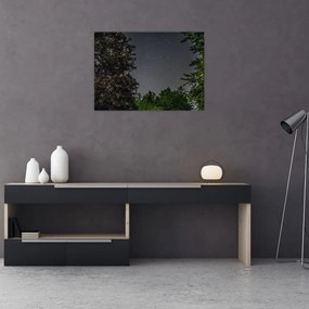 Tablou pe sticlă cu cerul nocturn (70x50 cm)