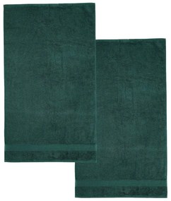 Prosoape verde-închis 2 buc. din bumbac din frotir 90x140 cm Anti-Bacterial – Catherine Lansfield