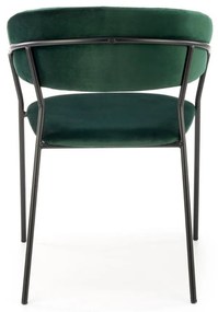Scaun de bucaterie Rolland, verde/negru