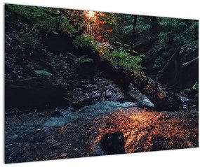 Tablou cu râu montan (90x60 cm)