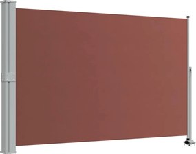 vidaXL Copertină laterală retractabilă de terasă, maro, 160 x 300 cm