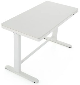 Birou OfficeTech 2 reglabil pe inaltime, 120 x 60 cm, alb