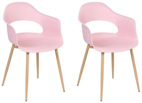 Set 2 buc scaune de sufragerie Unika (roz) . 1076298